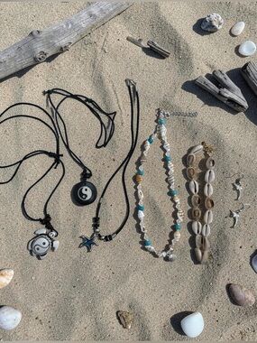 🌀Coconut Girl Jewelry Bundle🌀Boho Coastal Cute Hawaiian Jewelry Pack Lot Y2K 90s